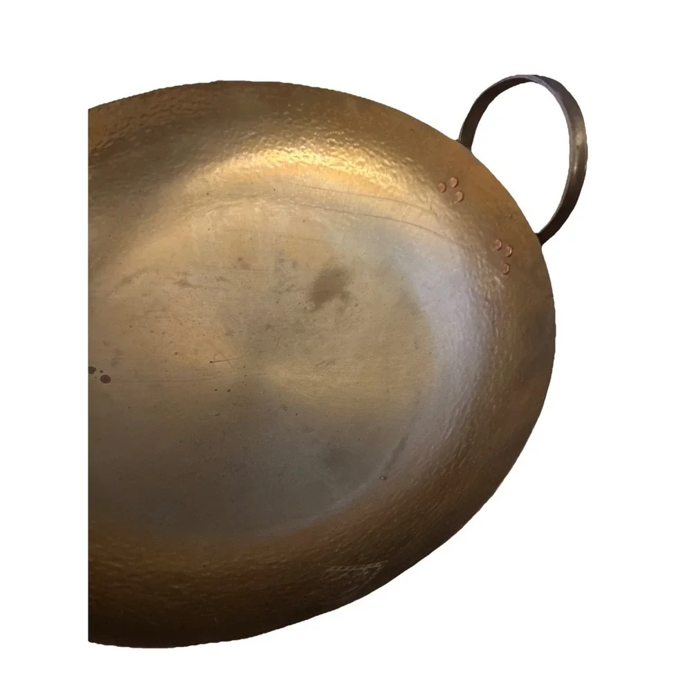 Thai Traditional Wok Brass Pan Home Cooking Food & Dessert Medium Size Thai Chef